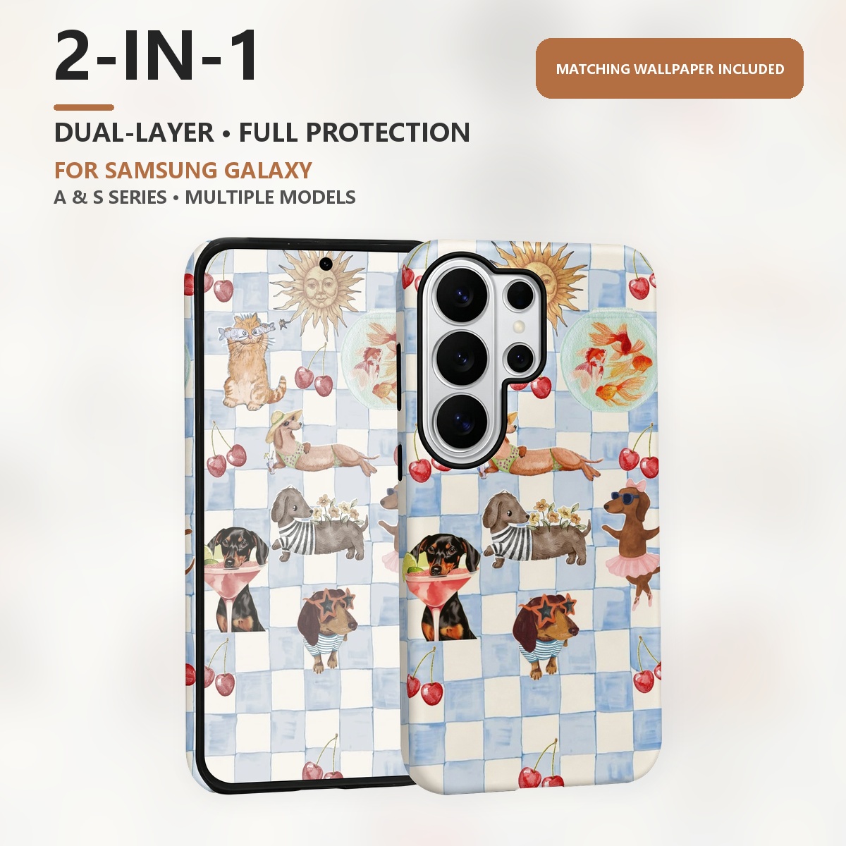 Funny Dogs Summer 2-in-1 Dual- - Samsung Galaxy S24 recension och pris