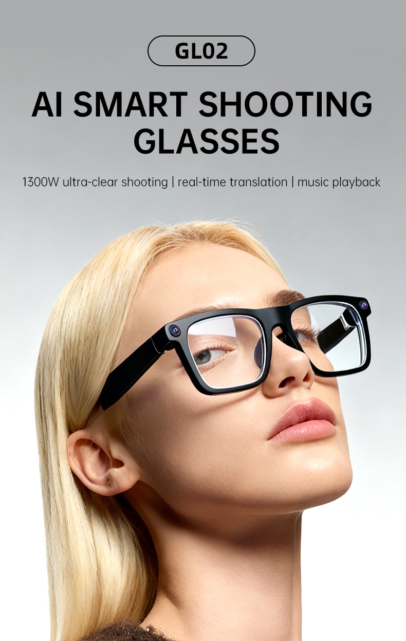 GL02 AI Smart Glasses — 13MP c - Smart Glasses Lens recension och pris